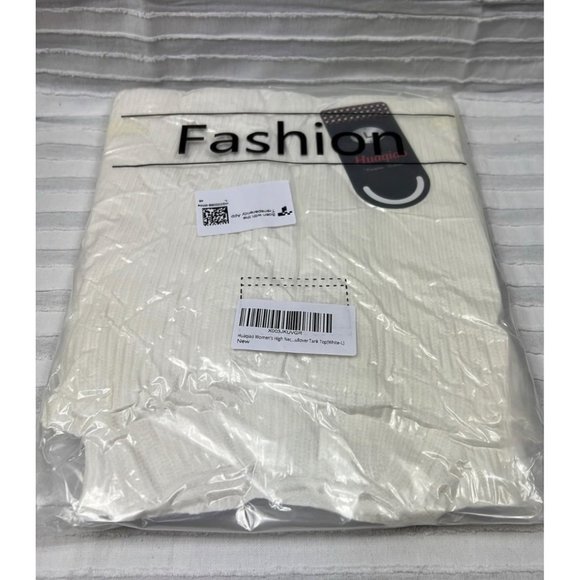 Huaqiao Women's High Neck Knit Sweater Vest Padded Shoulder Turtleneck - Picture 10 of 10